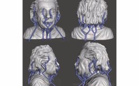 爱因斯坦半身像效果图