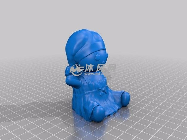 可爱的雪人模型平顶帽子模型图