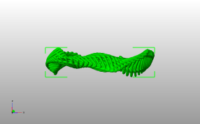 肋骨圆环模型侧视图