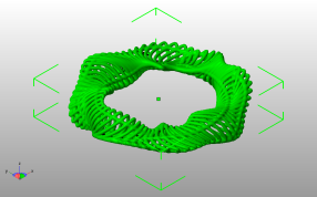 肋骨圆环模型斜视图