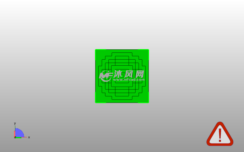  摩天大楼模型俯视图