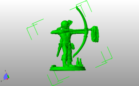 射箭的海盗侧视图