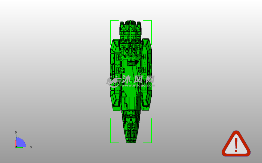 太空堡垒卡拉狄加模型俯视图