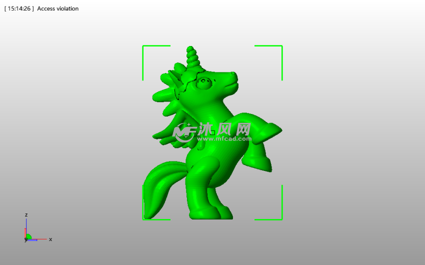 跳跃的小马侧视图