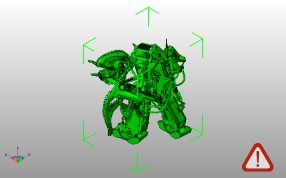 外星攻击机器人斜视图