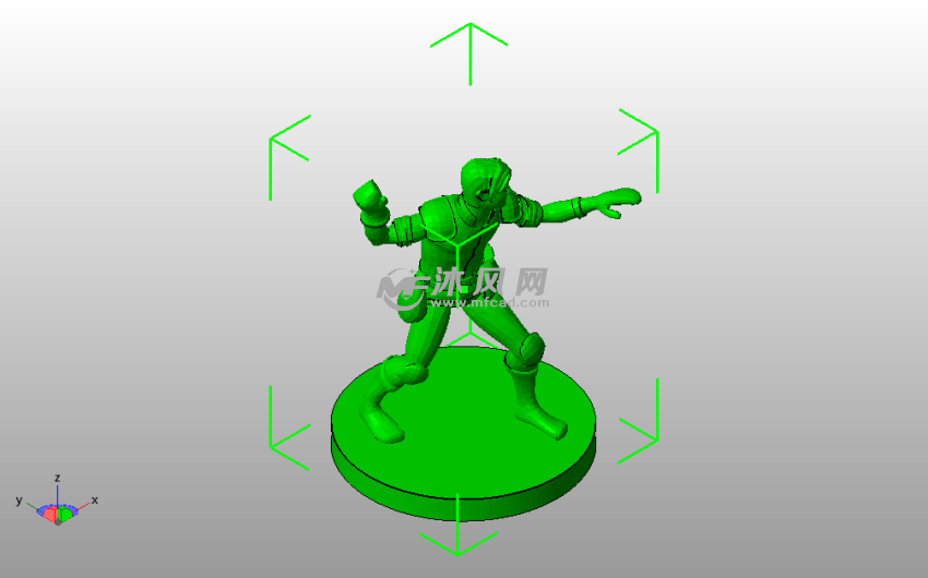 网球王子模型斜视图