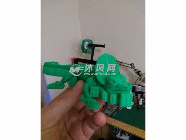 蜥蜴3D模型斜视图