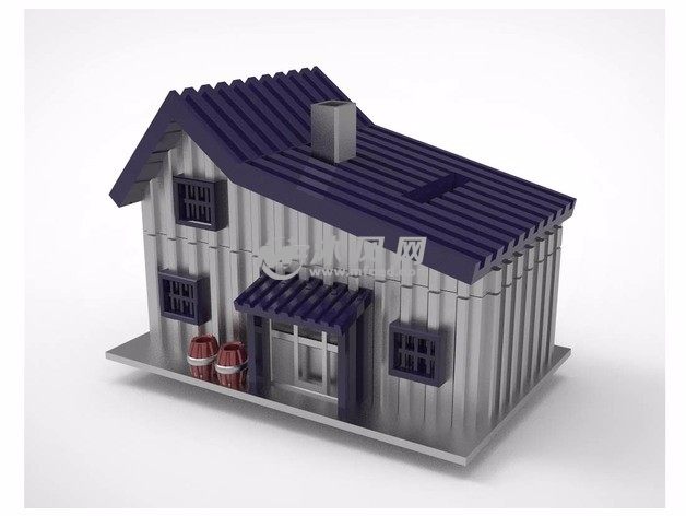 小木屋储蓄罐效果图