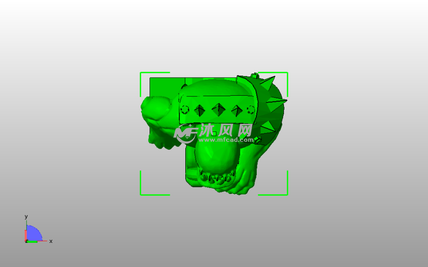  坐着的怪兽俯视图