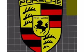 保时捷LOGO实物图