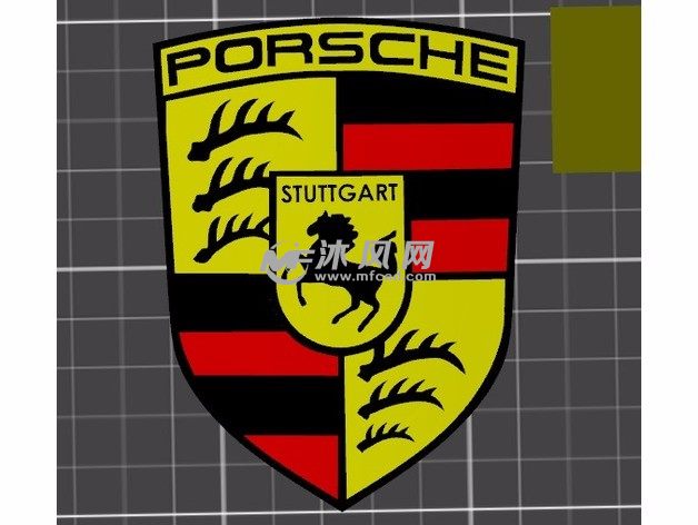 保时捷LOGO实物图