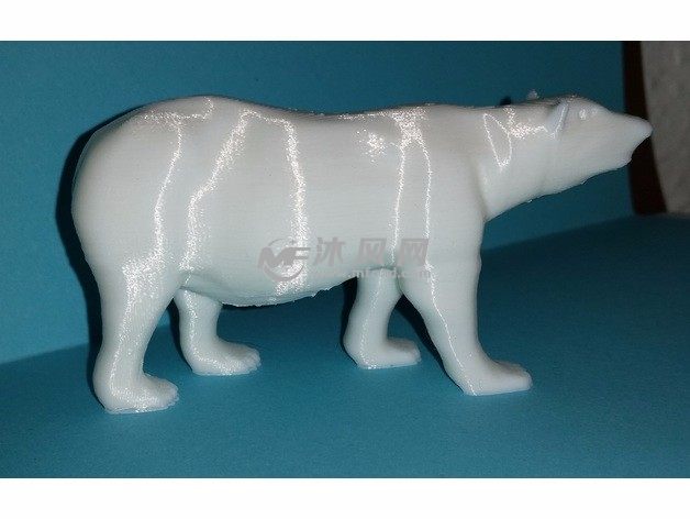 北极熊模型右侧视图