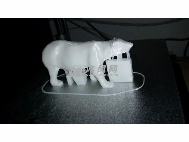 北极熊模型打印图