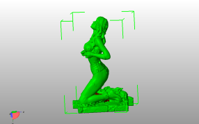 被囚禁的女孩侧视图