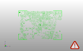 城市沙盘模型俯视图