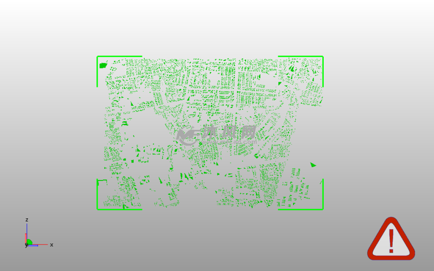城市沙盘模型俯视图