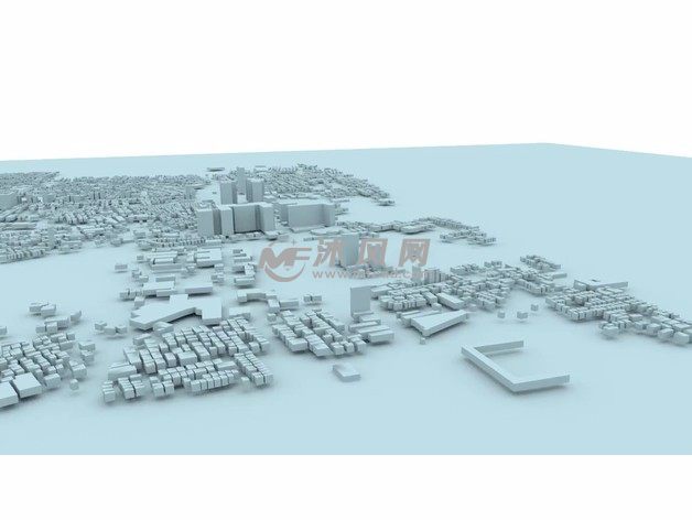 城市沙盘模型效果图