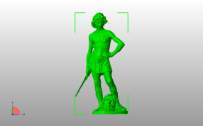 大卫与歌利亚的头主视图