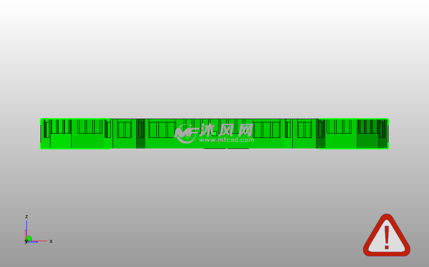  碉堡楼模型顶主视图