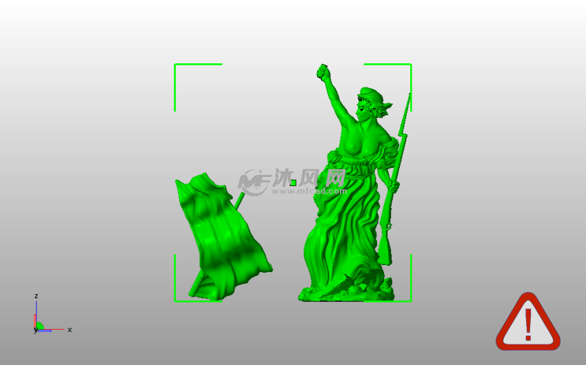 法国大革命雕塑主视图