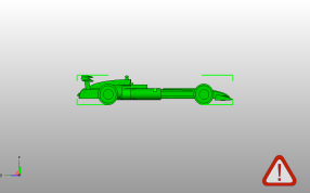 方程式赛车侧视图