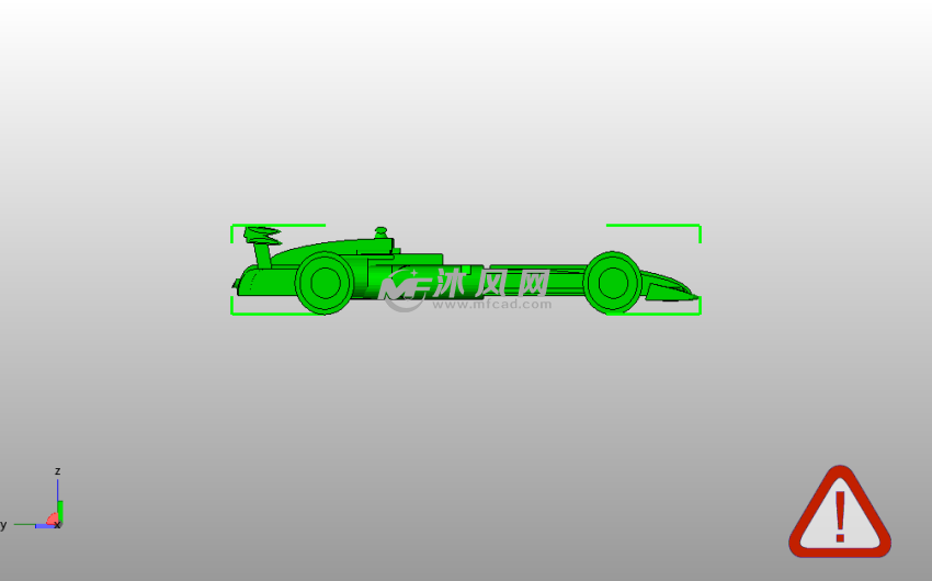 方程式赛车侧视图