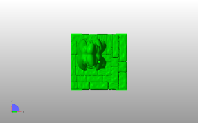 黑暗哥特式雕像俯视图