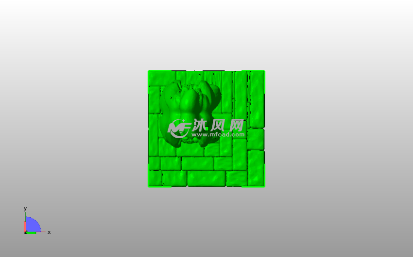 黑暗哥特式雕像俯视图