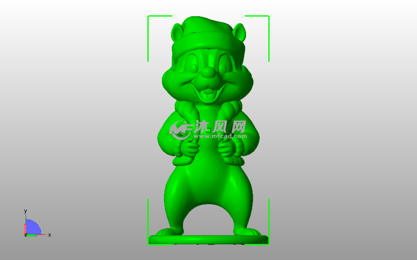 花栗鼠模型主视图