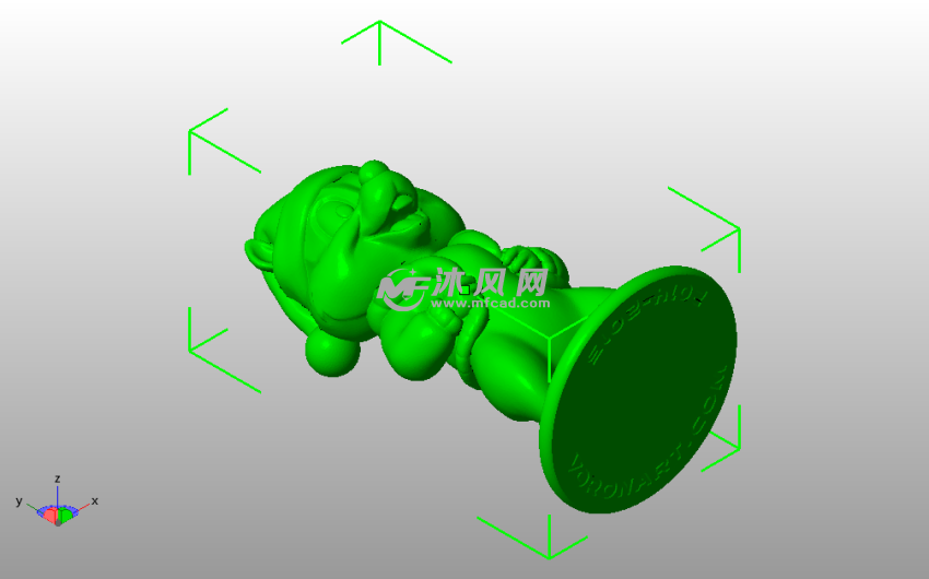 花栗鼠模型斜视图