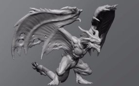 火龙3D模型效果图