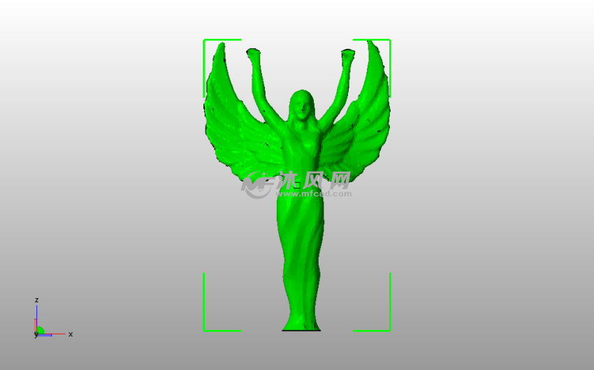 奖杯3D模型主视图