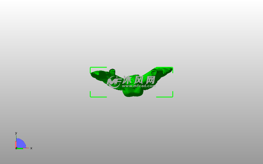 奖杯3D模型俯视图