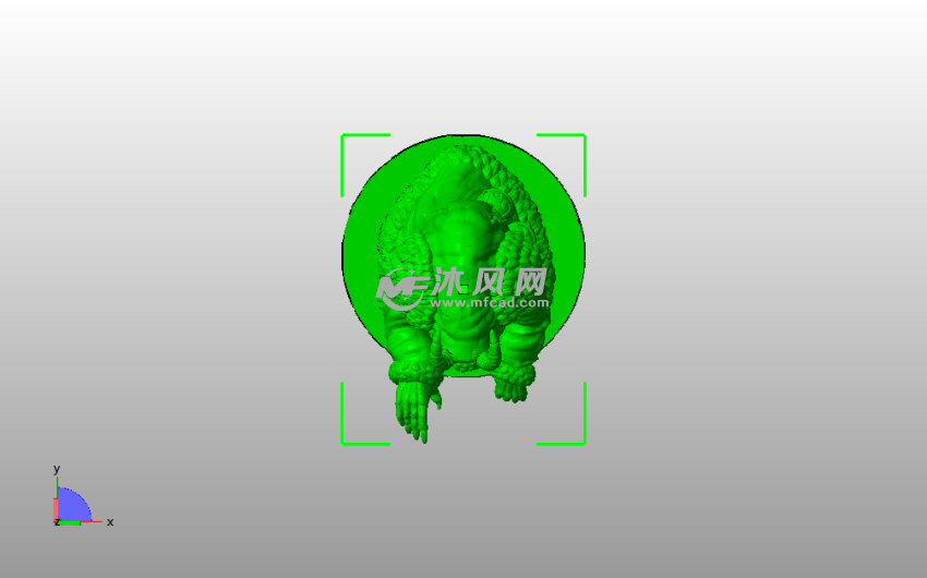 克朗普斯模型俯视图