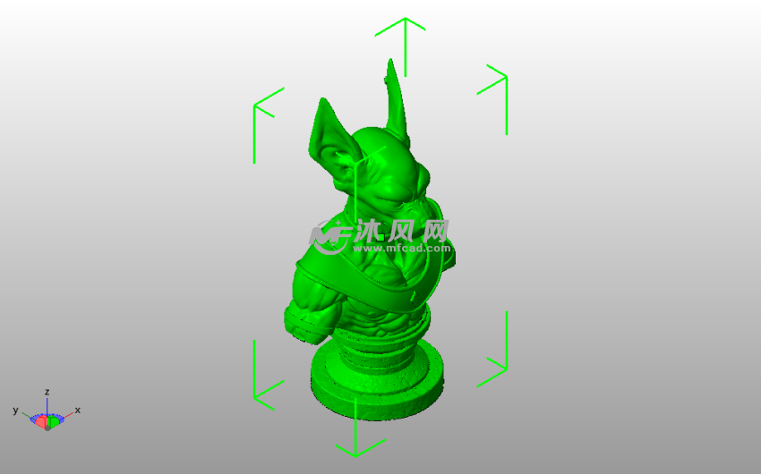 破坏神比鲁斯胸像斜视图
