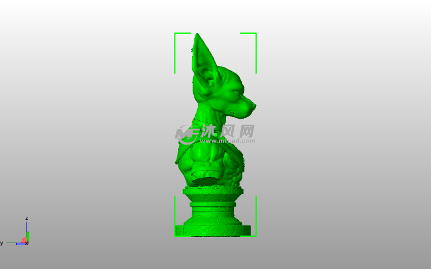 破坏神比鲁斯胸像侧视图