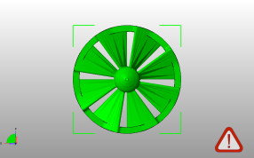 汽车轮毂模型俯视图