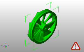 汽车轮毂模型斜视图