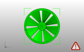 汽车轮毂模型底视图