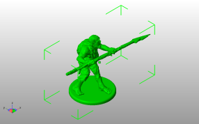 兽人巡逻模型斜视图