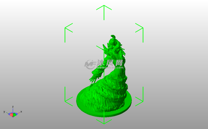 水元素模型斜视图