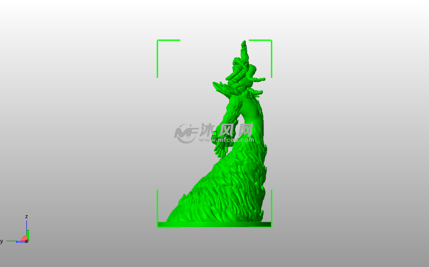 水元素模型侧视图