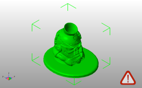 死骑兵笔筒斜视图