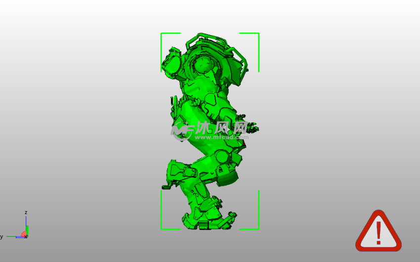 颂歌巨像模型侧视图