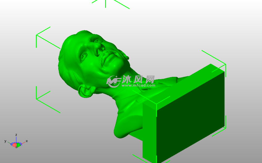 特斯拉半身像斜视图