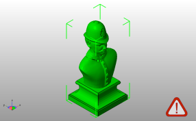  英国警察半身像斜视图