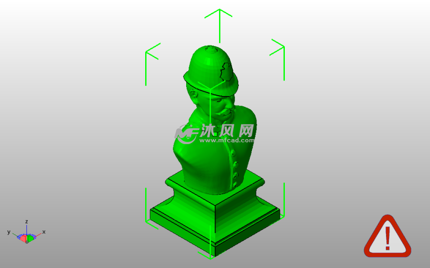  英国警察半身像斜视图