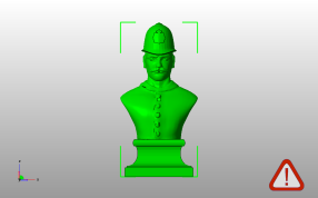  英国警察半身像主视图