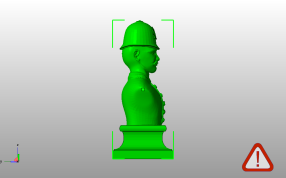  英国警察半身像侧视图