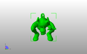 蜘蛛猪模型俯视图